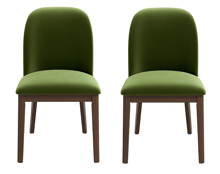 Ashcroft Kaitlyn Green Velvet Dining Chair (Set Of 2) DCH00400503