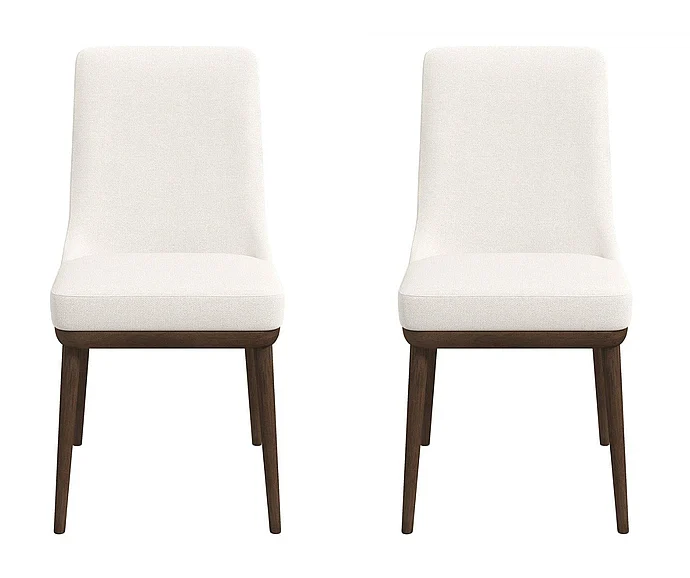 Ashcroft Kate Beige Fabric Dining Chair (Set Of 2) DCH00400701