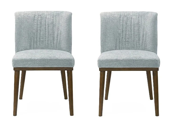 Ashcroft Daley Grey Fabric Dining Chair (Set Of 2) DCH00402701