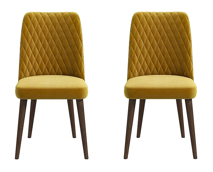 Ashcroft Katie Gold Velvet Dining Chair (Set Of 2) DCH01701003