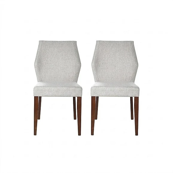 Ashcroft Luca Light Grey Fabric Dining Chair (Set Of 2) DCH03603101