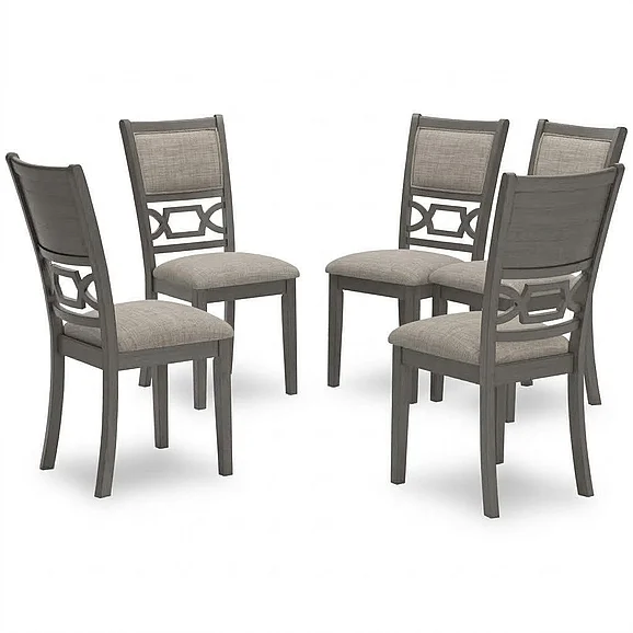 Wrenning Dining Table and 4 Chairs (Set of 5) in Gray D425-225