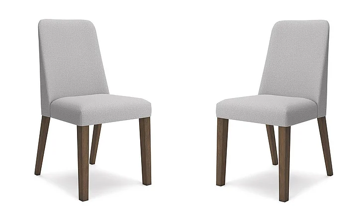 Lyncott Dining Chair (Set of 2) in Gray/Brown D615-01;D615-01 FedEx/UPS