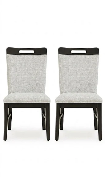 Neymorton Dining Chair (Set of 2) in Light Gray/Brown D618-01 FedEx/UPS