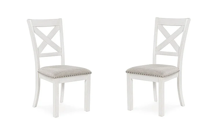Robbinsdale Dining Chair (Set of 2) in Antique White D642-01 FedEx/UPS