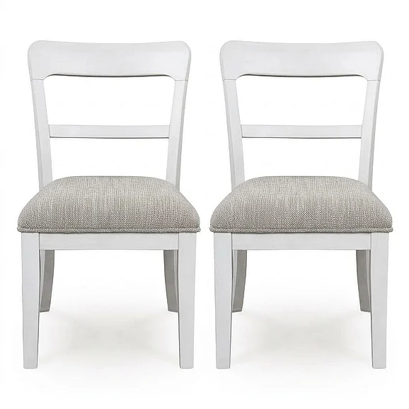 Chadworth Dining Chair (Set of 2) in White D824-02 FedEx/UPS