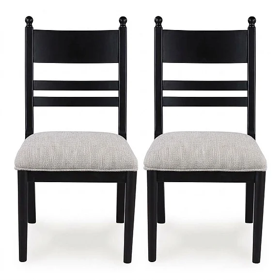 Chadworth Dining Chair (Set of 2) in Black D824-07 FedEx/UPS