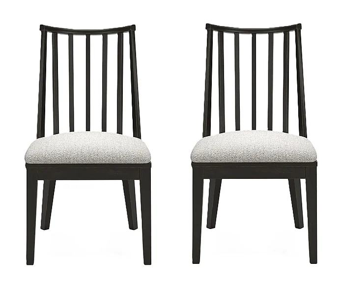 Galliden Dining Chair (Set of 2) in Black D841-01 FedEx/UPS