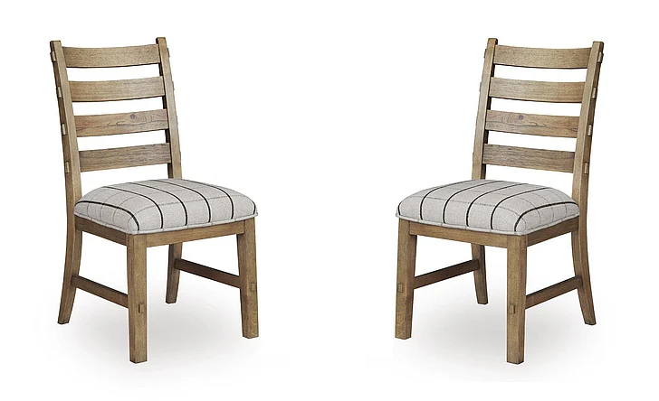 Ridgester Dining Chair (Set of 2) in Light Brown D858-01