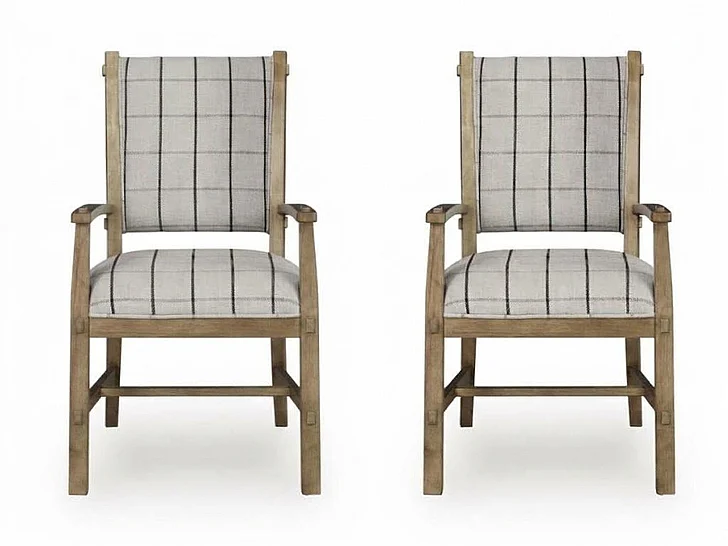 Ridgester Dining Arm Chair (Set of 2) in Light Brown D858-01A