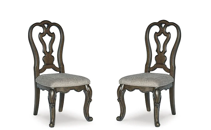 Maylee Dining Chair (Set of 2) in Dark Brown D947-01 FedEx/UPS