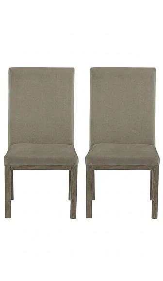 Chrestner Dining Chair (Set of 2) in Gray/Brown D983-01;D983-01 FedEx/UPS