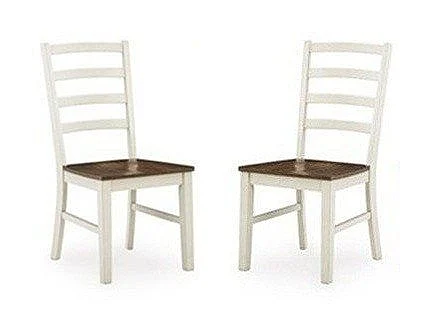 Kellerby Dining Chair (Set of 2) in Brown/Antique White NCD628-01