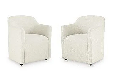 Brillynd Dining Arm Chair (Set of 2) in Off White NCD843-03A