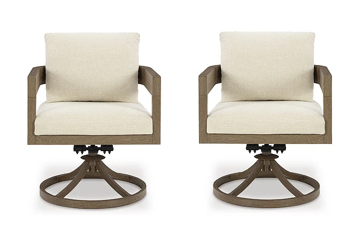 Serene Bay Swivel Chair w/Cushion (Set of 2) P671-602A