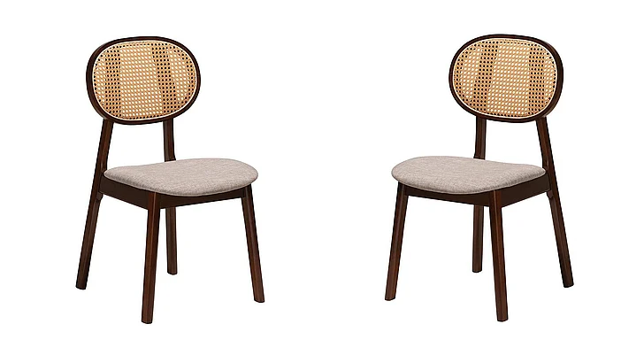 Baxton Studio Darrion Grey and Brown Dining Chair (Set of 2) 13291 PROMO
