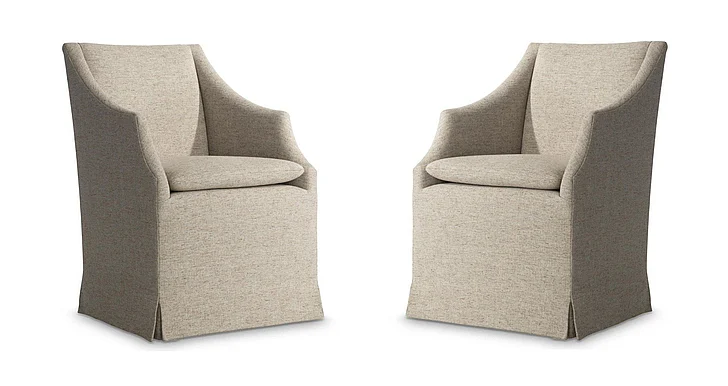 Bernhardt Tribeca Arm Chair in Beige 333546 (Set of 2) PROMO