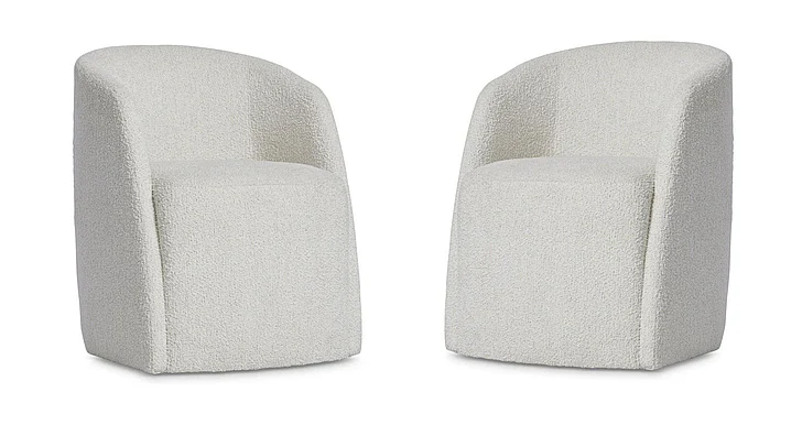 Bernhardt Arcadia Arm Chair in White 334X04 (Set of 2)