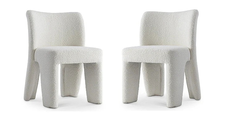 Bernhardt Stanbro Side Chair in White 338543 (Set of 2)