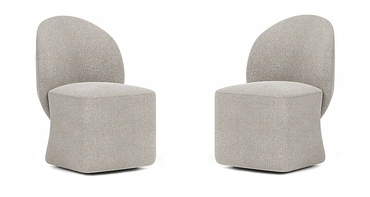 Bernhardt Monolith Side Chair in Off White 343X40 (Set of 2)