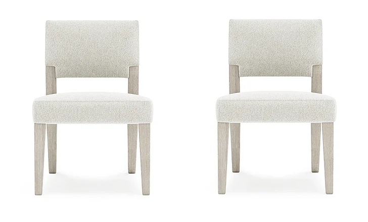 Bernhardt Tempo Side Chair in White 346X45 (Set of 2)