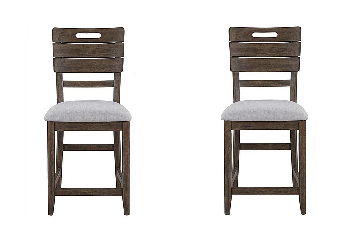 Emma Mason Signature Mariposa Tray Counter Chair (Set of 2) in Spice Brown