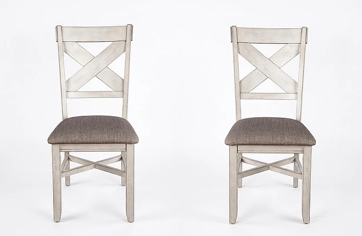 Emma Mason Signature Victoria Row Side Chair (Set of 2) in White