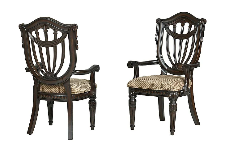 FD Home Grand Estates Arm Chair in Brown C4202-02;C4202-02 (Set of 2)