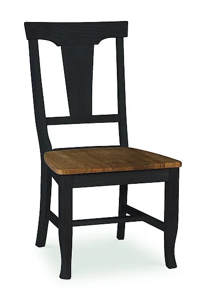 John Thomas Vista Panel Back Side Chair in Hickory / Coal Ci45-110B