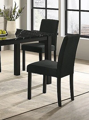 Crown Mark Resia Dining Chair in Black 2120S-BK