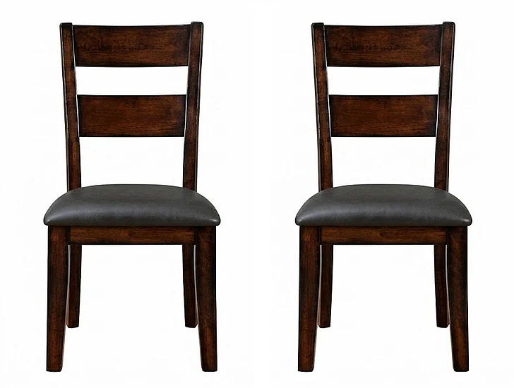 Furniture of America Dickinson I Side Chair in Dark Cherry (Set of 2) CM3187SC-2PK