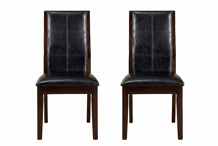 Furniture of America Townsend I Side Chair in Brown Cherry (Set of 2) CM3339DK-SC-2PK