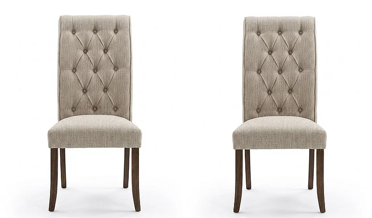 Furniture of America Sania III Side Chair in Beige (Set of 2) CM3564A-SC-2PK