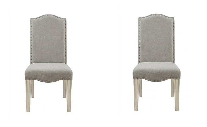 Furniture of America Daniella Side Chair in Gray (Set of 2) CM3630SC-2PK