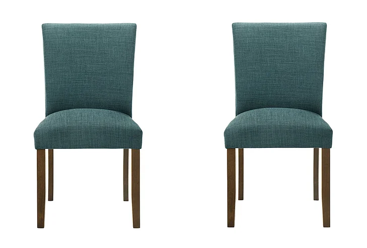 Coaster Cantley Upholstered Dining Side Chair Teal Blue (Set of 2) 106377