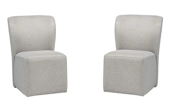 Coaster Jaelynn Upholstered Parsons Dining Side Chair in Beige (Set of 2) 107052BEI
