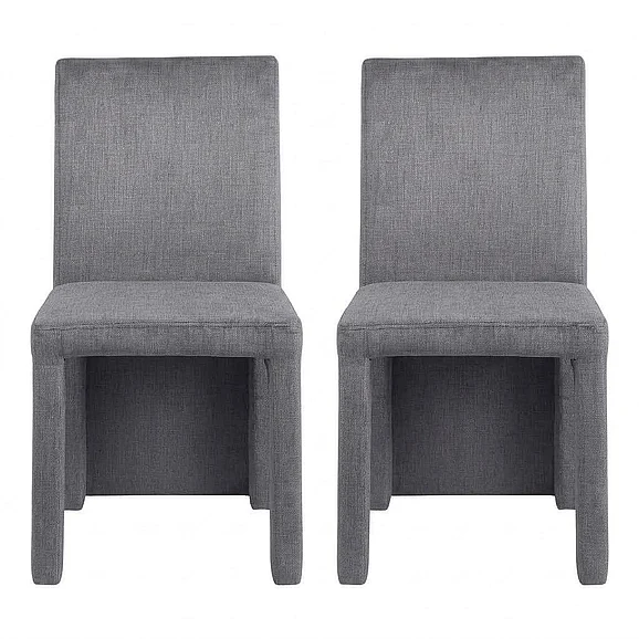 Coaster Tordera Velvet Upholstered Dining Side Chair Grey (Set of 2) 108512