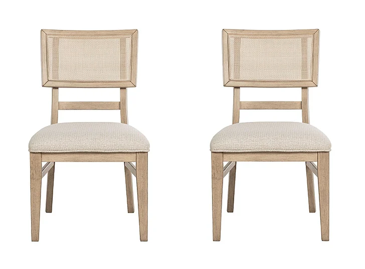 Coaster Kailani Rattan Cane Dining Side Chair Beige Oak (Set of 2) 109382