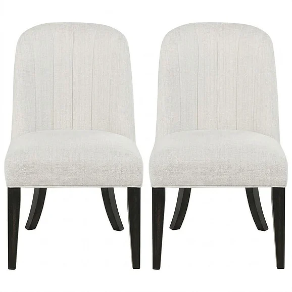 Coaster Leandro Side Chair in Cream / Burnished Black (Set of 2) 115392