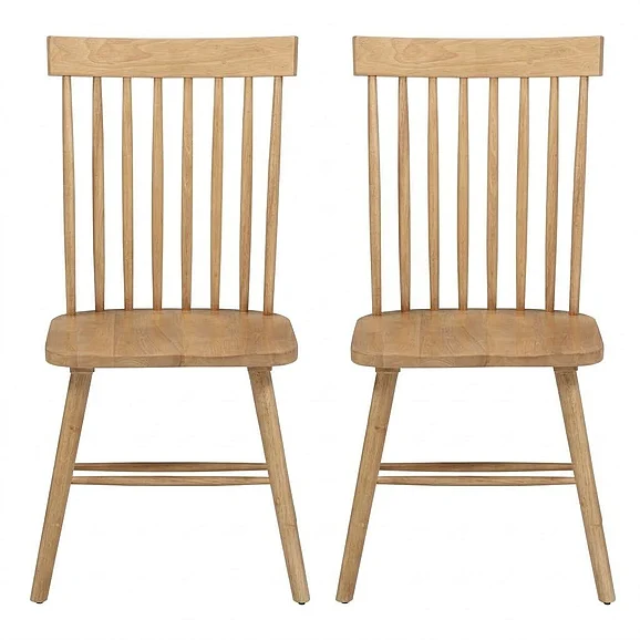 Coaster Andrews Side Chair in Light Ash (Set of 2) 122502