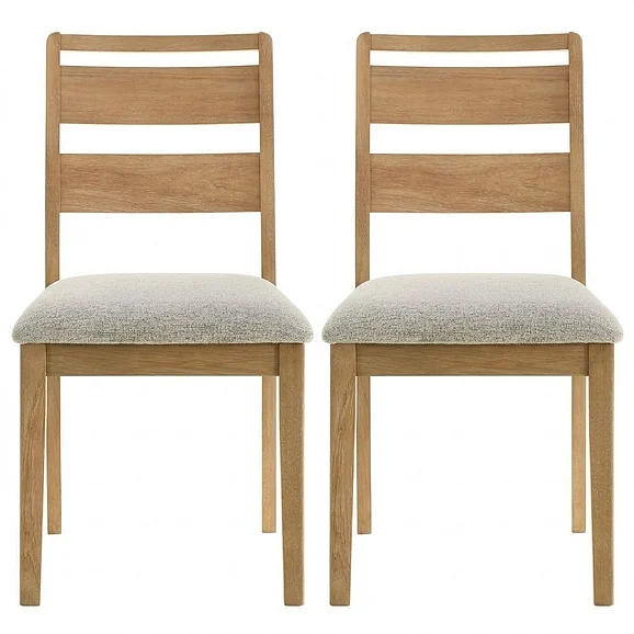 Coaster Duncan Side Chair in Washed Oak (Set of 2) 193652