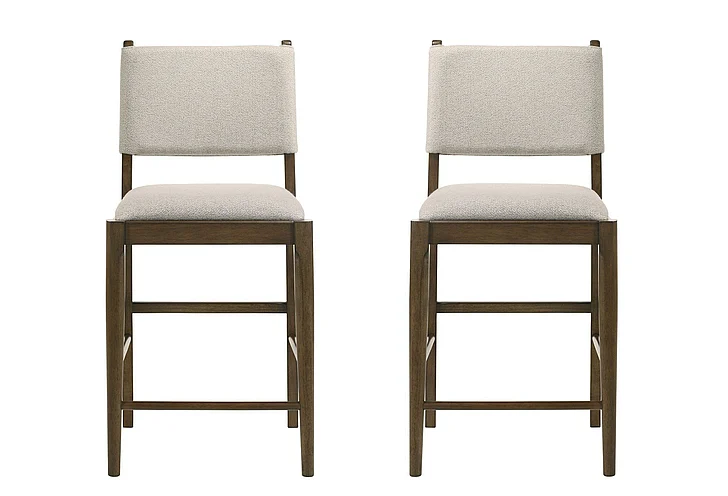 Coaster Ottowa Upholstered Counter Side Chair Brown (Set of 2) 193669