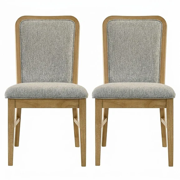Coaster Croyden Side Chair in Grey / Weathered Natural (Set of 2) 193732