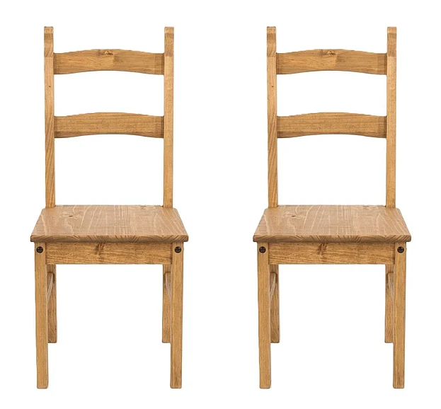 Pine Crafter Furniture Dash Solid Wood Dining Chair (Set of 2) in Corona COR105