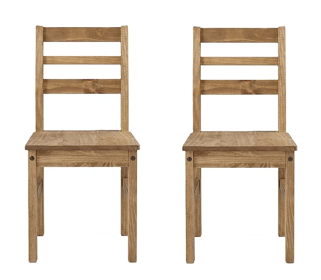 Pine Crafter Furniture Dash Solid Wood Dining Chair (Set of 2) in Corona COR107