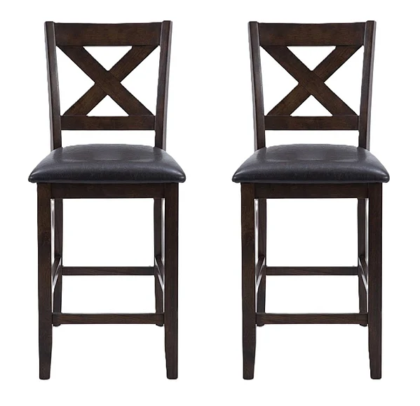 Cottage Creek Cypress Pub Chair in Brown (Set of 2) 2512