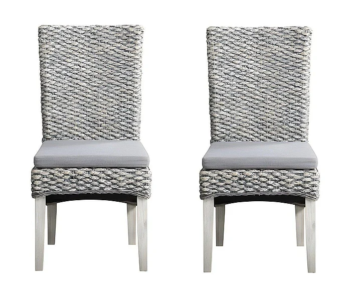 Cottage Creek Ocean Reef Dining Chair in Grey Seagrass (Set of 2) 51560