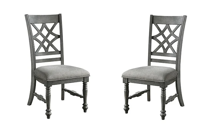 Avalon Furniture D1623 Dining Side Chair (Set of 2) in Sandblasted Gray D01623-DC