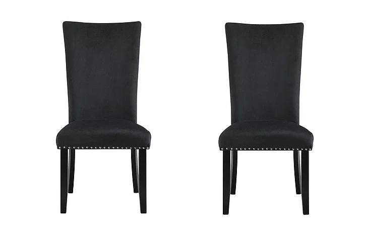 Global Furniture D03 Dining Chair (Set of 2) in Black D03DC-BLK