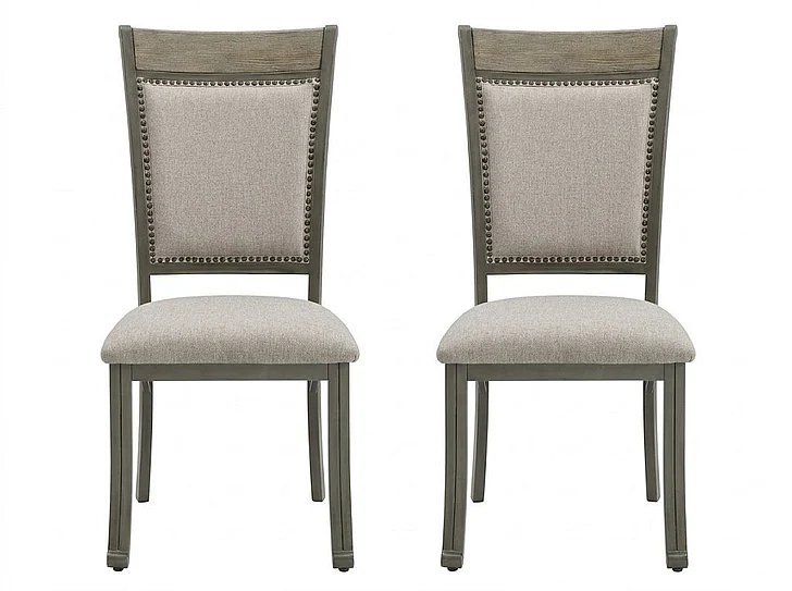 Powell Franklin Side Chair Pewter (Set of 2) 19D2020SC
